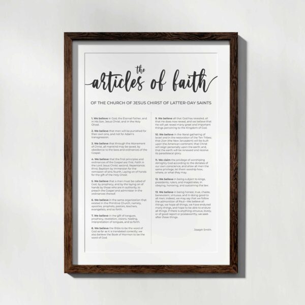 The Articles of Faith Poster